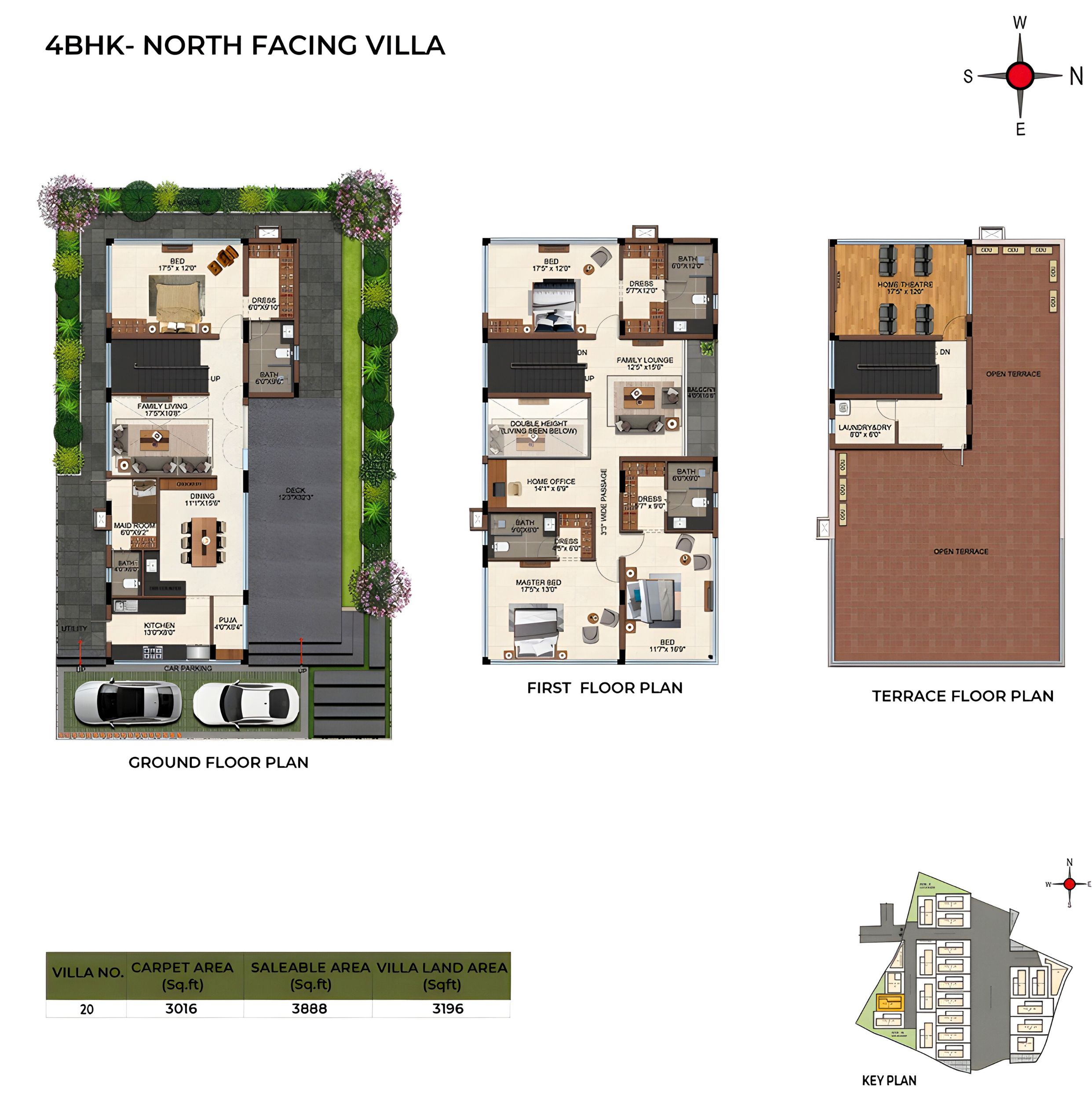 North Facing Villa