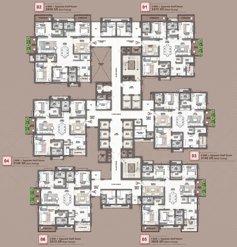 3,4BHK