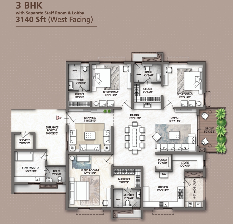 3BHK
