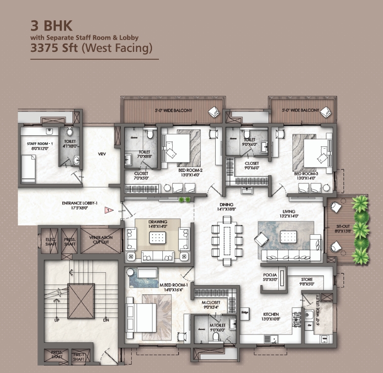 3BHK